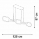 Подвесная светодиодная люстра Vitaluce V4695-1/5S