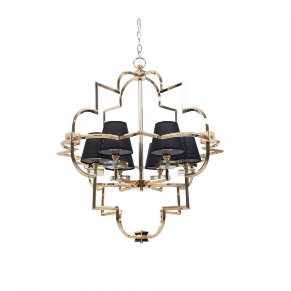 Подвесная люстра Lumina Deco Baltimore LDP 8020-6 GD+BK Подвесная люстра Lumina Deco Baltimore LDP 8020-6 GD+BK