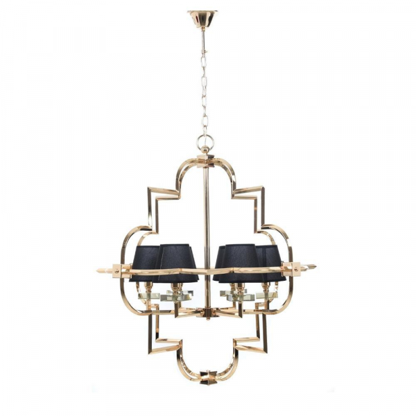 Подвесная люстра Lumina Deco Baltimore LDP 8020-6 GD+BK Подвесная люстра Lumina Deco Baltimore LDP 8020-6 GD+BK