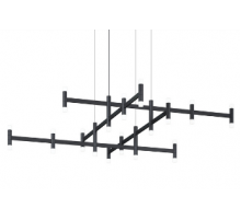 Люстра подвесная Alfa Light F3024-08 MAT BLACK