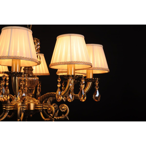 Подвесная люстра Abrasax Sylvia L.8110-8BR Cristal-Shade Подвесная люстра Abrasax Sylvia L.8110-8BR Cristal-Shade