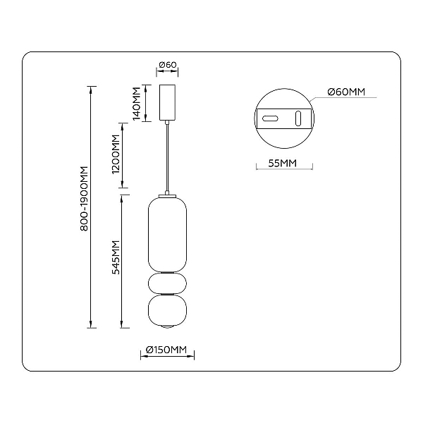 Люстра Ambrella Light HIGH LIGHT LH11033