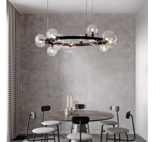 Люстра подвесная Alfa Light F2024-18 G9 Чёрный