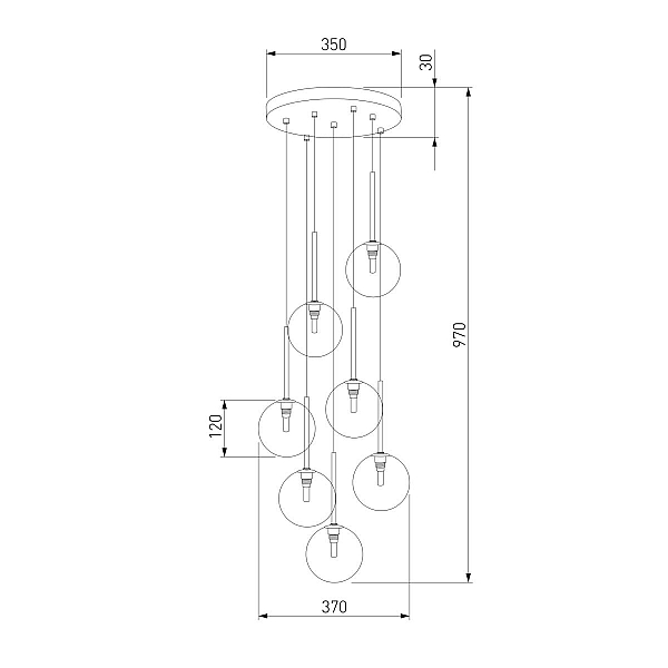 Подвесная люстра TK Lighting 5362 Nilos