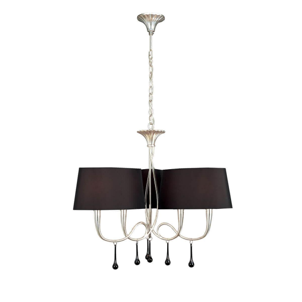 Подвесная люстра Mantra Paola Painted Silver 3530 Подвесная люстра Mantra Paola Painted Silver 3530