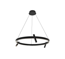 Люстра подвесная Alfa Light F3924-14 black 100W D80*H15 0