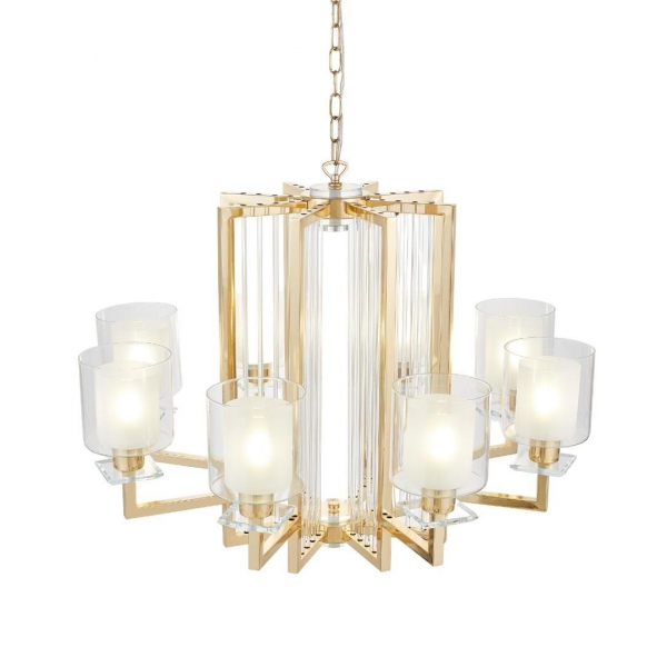 Подвесная люстра Lumina Deco Manhattan LDP 8012-8 F.GD Подвесная люстра Lumina Deco Manhattan LDP 8012-8 F.GD