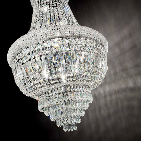 Подвесная люстра Ideal Lux Dubai SP10 Cromo 215969 Подвесная люстра Ideal Lux Dubai SP10 Cromo 215969