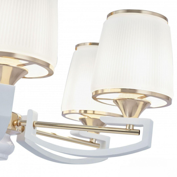 Подвесная люстра Arte Milano Florentia-2457 302457/8 Wh/Gd Подвесная люстра Arte Milano Florentia-2457 302457/8 Wh/Gd