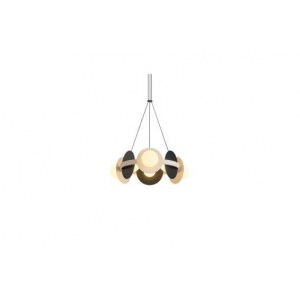 Люстра подвесная Alfa Light F3924-13 black+wh ite 6/30W6/30W D60*H12 0