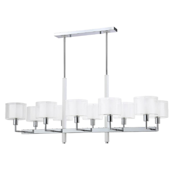 Подвесная люстра Crystal Lux Maestro SP-PL10 L1100 Chrome Подвесная люстра Crystal Lux Maestro SP-PL10 L1100 Chrome
