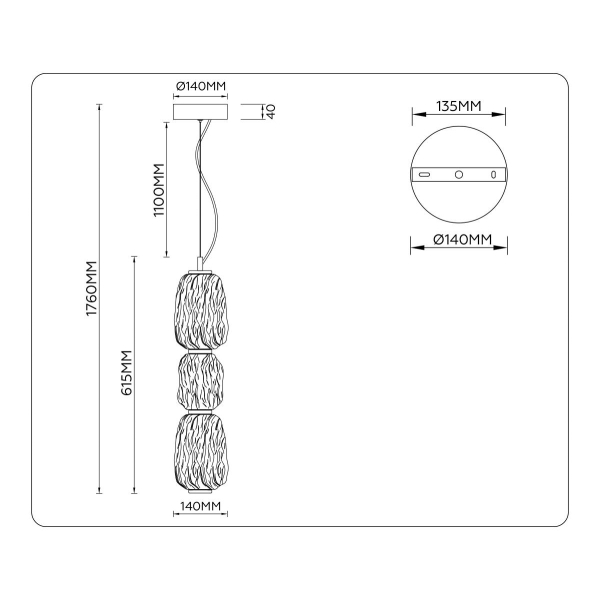 Люстра Ambrella Light HIGH LIGHT LH30102