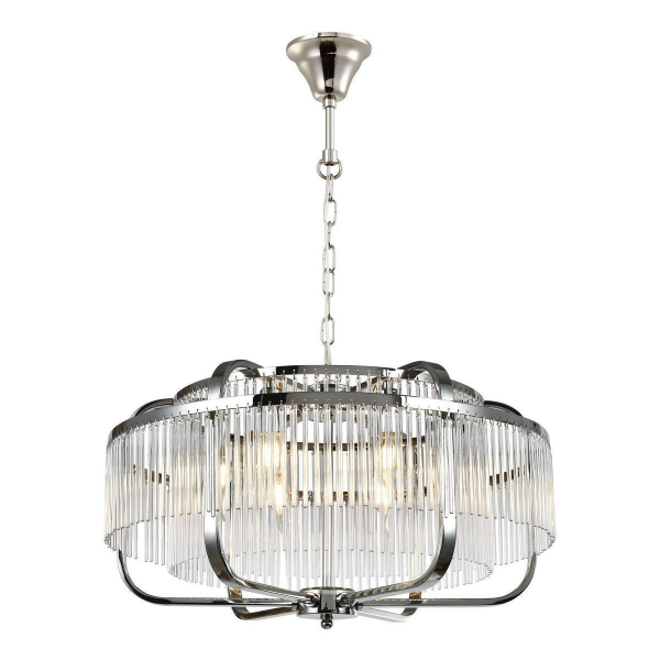 Подвесная люстра iLamp Qeens P9574-6 CR+CL Подвесная люстра iLamp Qeens P9574-6 CR+CL