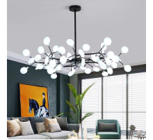 Люстра подвесная Alfa Light F2124-05 L960*W270*H270 100 Белые Шары Медный