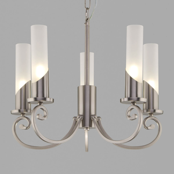 Подвесная люстра Eurosvet Banci 60117/5 никель