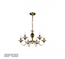 Подвесная люстра iLamp Flo YT2049-6 GD+COG