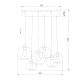 Подвесная люстра TK Lighting 2833 Cubus