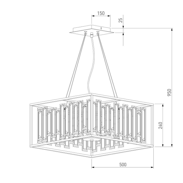 Подвесная люстра Bogates Cella 377/6 Strotskis Подвесная люстра Bogates Cella 377/6 Strotskis