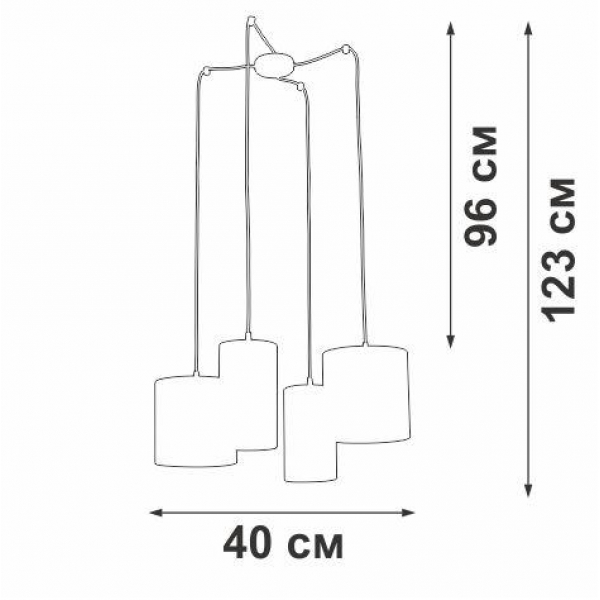 Подвесная люстра Vitaluce V3089-0/4S Подвесная люстра Vitaluce V3089-0/4S