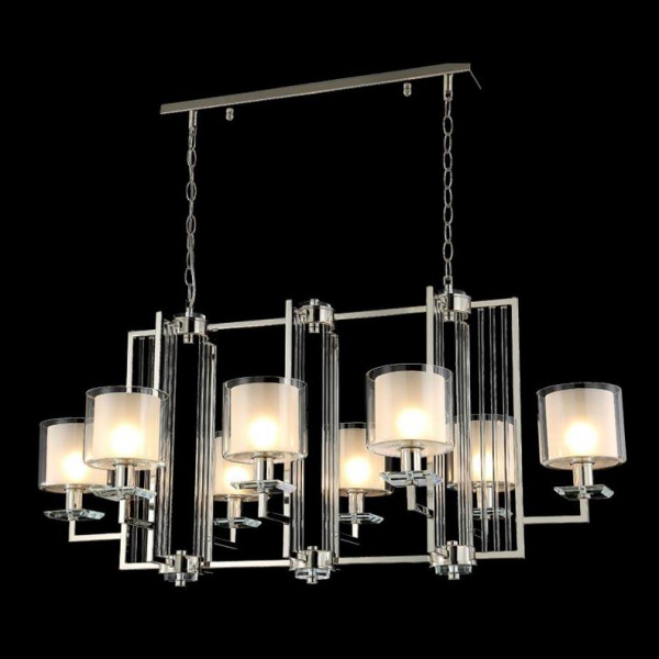 Подвесная люстра Crystal Lux Nicolas SP8 L1000 Gold/White Подвесная люстра Crystal Lux Nicolas SP8 L1000 Gold/White