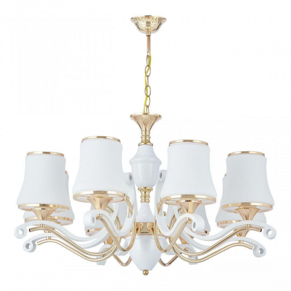 Подвесная люстра Arte Milano Florentia-3987 303987/8 Wh/Gd Подвесная люстра Arte Milano Florentia-3987 303987/8 Wh/Gd