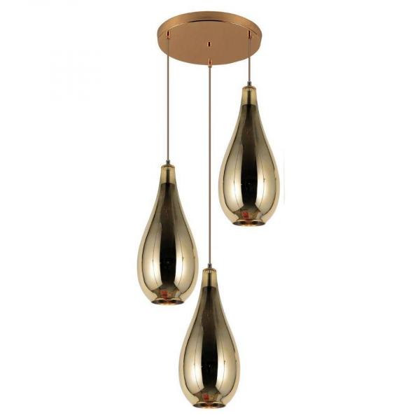 Подвесная люстра Lumina Deco Lauris LDP 6843-3 GD Подвесная люстра Lumina Deco Lauris LDP 6843-3 GD