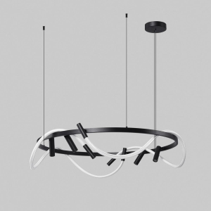 Люстра подвесная Alfa Light F3024-24 BLACK