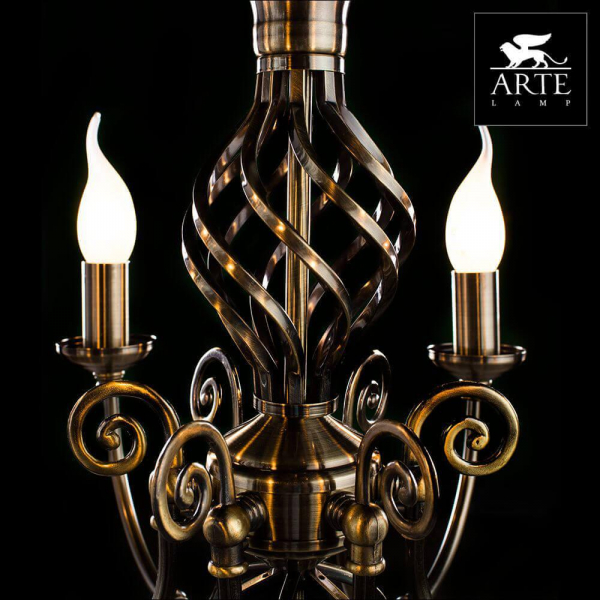Подвесная люстра Arte Lamp Zanzibar A8392LM-6AB Подвесная люстра Arte Lamp Zanzibar A8392LM-6AB