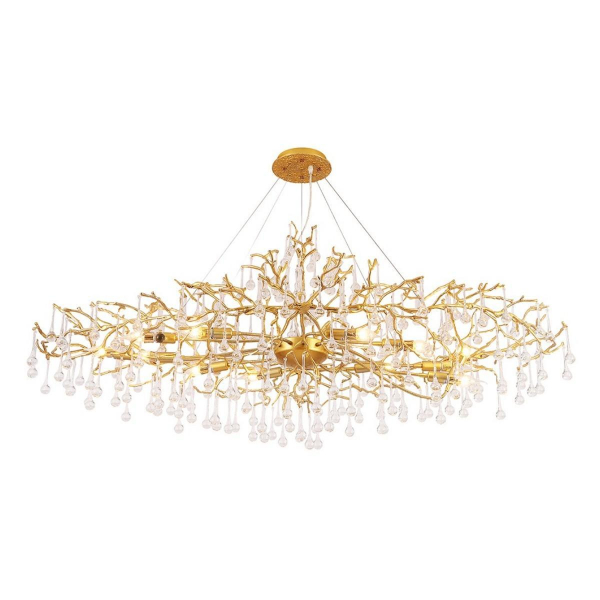 Подвесная люстра Crystal Lux REINA V2 SP16 L1500 GOLD PEARL Подвесная люстра Crystal Lux REINA V2 SP16 L1500 GOLD PEARL