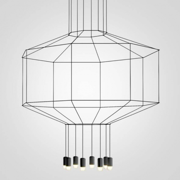Подвесная люстра Imperium Loft Vibia Wireflow 84534-22 Подвесная люстра Imperium Loft Vibia Wireflow 84534-22