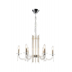 Подвесная люстра Crystal Lux AURELIO SP6 GOLD+CHROME/TRANSPARENT