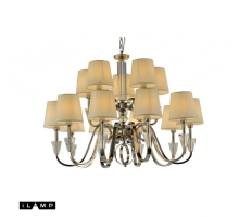 Подвесная люстра iLamp Alesti P2424-10+5 Nickel