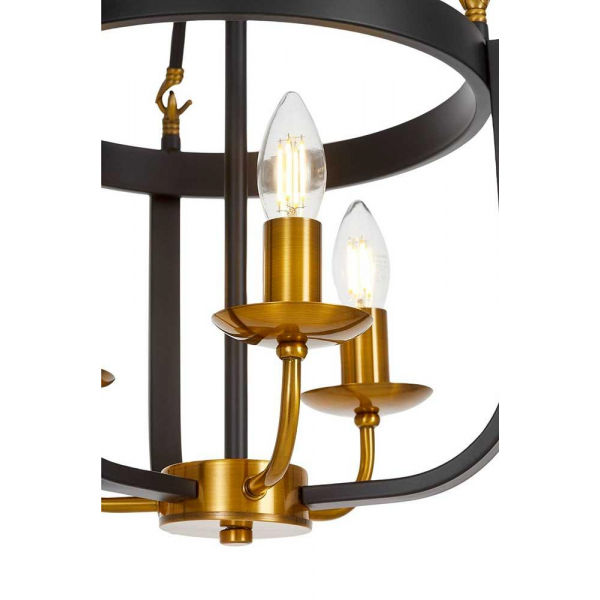 Подвесной светильник Lumina Deco Berling LDP 8024-3 BK+MD Подвесной светильник Lumina Deco Berling LDP 8024-3 BK+MD