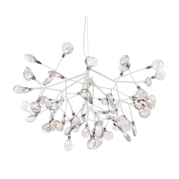 Подвесная светодиодная люстра Crystal Lux Evita SP63 White/Transparent Подвесная светодиодная люстра Crystal Lux Evita SP63 White/Transparent