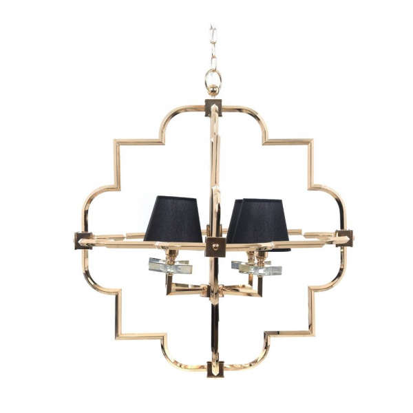 Подвесная люстра Lumina Deco Baltimore LDP 8020-4 GD+BK Подвесная люстра Lumina Deco Baltimore LDP 8020-4 GD+BK