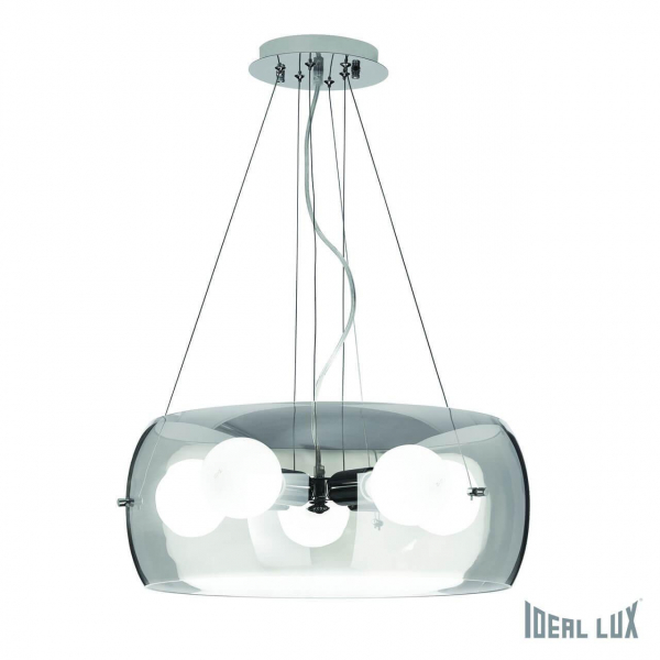 Подвесная люстра Ideal Lux Audi-10 SP5 Trasparente 016863 Подвесная люстра Ideal Lux Audi-10 SP5 Trasparente 016863