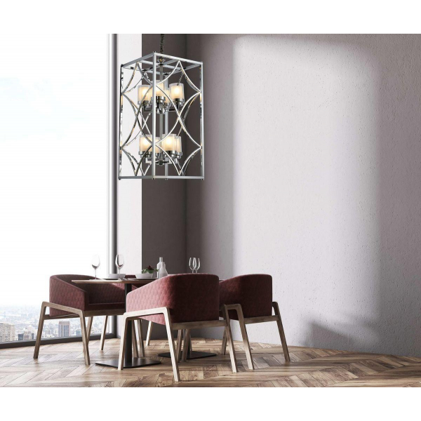 Подвесная люстра Lumina Deco Quadrato LDP 1223-8 CHR Подвесная люстра Lumina Deco Quadrato LDP 1223-8 CHR