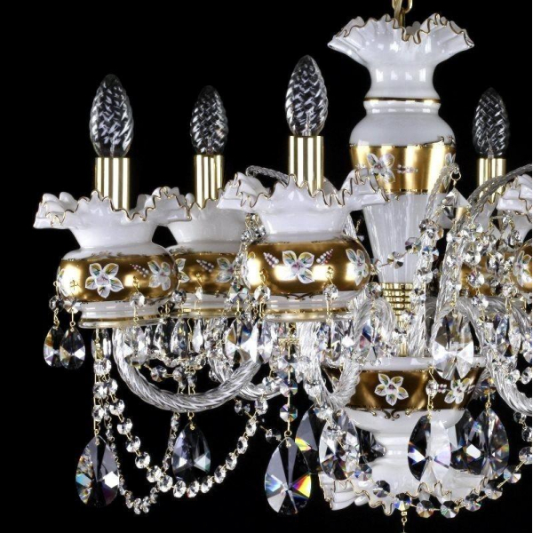Подвесная люстра Artglass Esmeralda VI. Full Cut White CE Подвесная люстра Artglass Esmeralda VI. Full Cut White CE