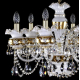Подвесная люстра Artglass Esmeralda VI. Full Cut White CE
