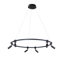 Подвесная светодиодная люстра Arte Lamp Ring A2186SP-1BK