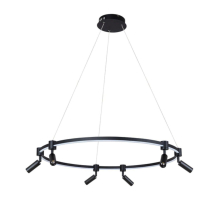 Подвесная светодиодная люстра Arte Lamp Ring A2186SP-1BK