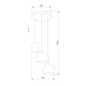 Подвесная люстра TK Lighting 2827 Tempre