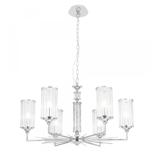 Подвесная люстра Crystal Lux Gloria SP6 Chrome Подвесная люстра Crystal Lux Gloria SP6 Chrome