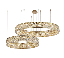 Горизонтальная композиция Newport 8530 из двух колец золото №183 S8530_183G