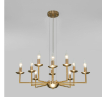 Подвесная люстра Eurosvet Cariso 60150/10 латунь