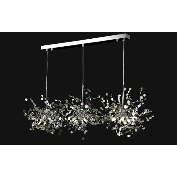 Подвесная люстра Crystal Lux GARDEN SP3х3 L1200 CHROME Подвесная люстра Crystal Lux GARDEN SP3х3 L1200 CHROME