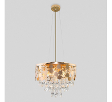 Подвесная люстра Eurosvet Lianna 10123/6 золото/прозрачный хрусталь Strotskis Smart
