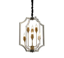 Подвесная люстра Lumina Deco Modesco LDP 8014-3+3 BK+AK