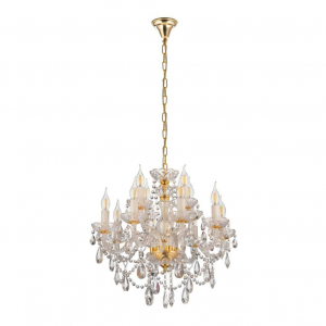 Подвесная люстра Lumina Deco Eliza LDP 7026-8+4 SL+GD