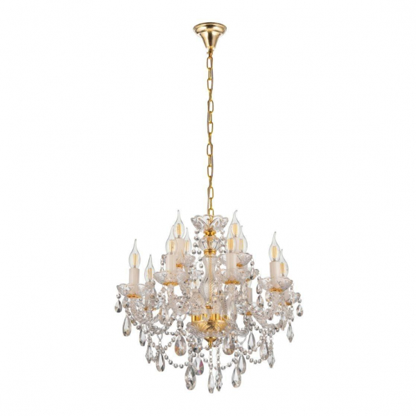 Подвесная люстра Lumina Deco Eliza LDP 7026-8+4 SL+GD Подвесная люстра Lumina Deco Eliza LDP 7026-8+4 SL+GD